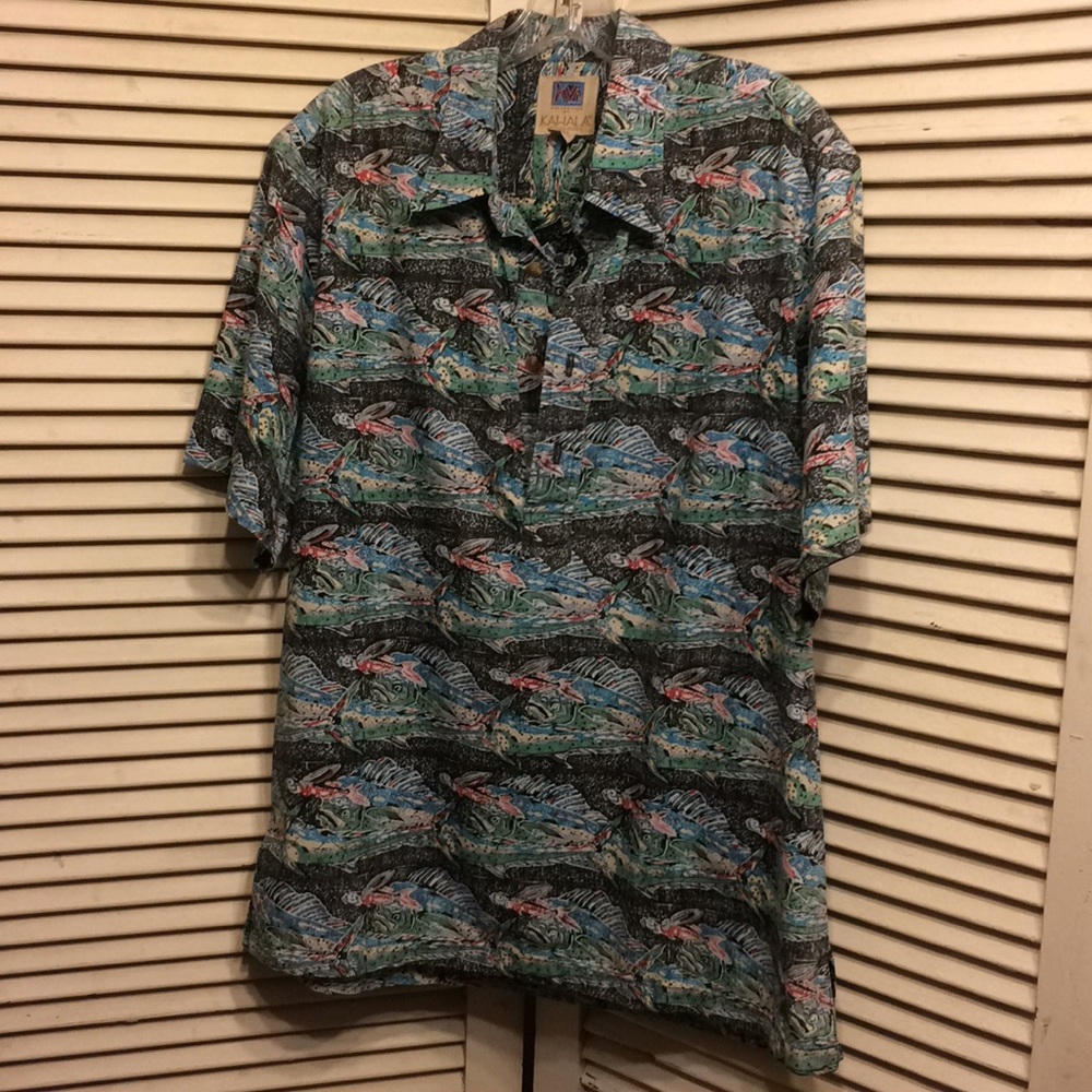 Kahala Hawaiian Shirt L Made in Hawaii USA Cotton - Picture 1 of 8